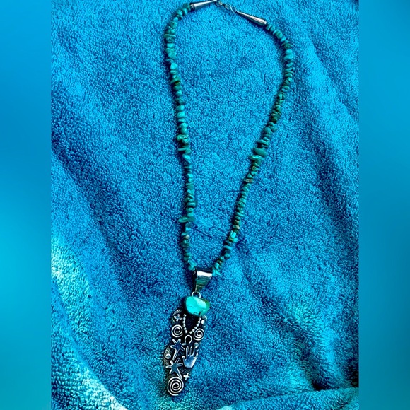Alex Sanchez Navajo                              necklace ( signed  )❤️ - Picture 4 of 11